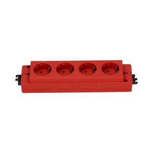 Contactblok 4x 230V RA type 910 GST o.g. in/uit rood