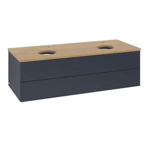 Wastafelonderkast Antao 1200x360x500mm Mid.Blue Matt Lacquer L24051HG