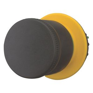 Stop-knop zwart 30mm trekontgrendeld onverlicht 22,5mm