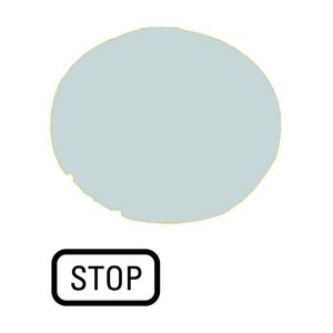 Lenzen vlak wit "stop"