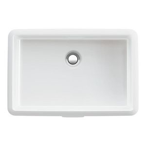 Onderbouwwastafel rechthoekig geslepen Wit H8124310001551