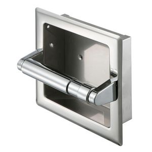 Toiletrolhouder zonder klep inbouw