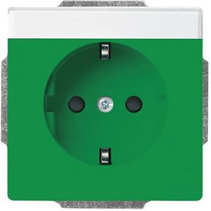 Tekstwandcontactdoos ra kv Centraalplaat inb future groen (20 EUCNB-13-82)