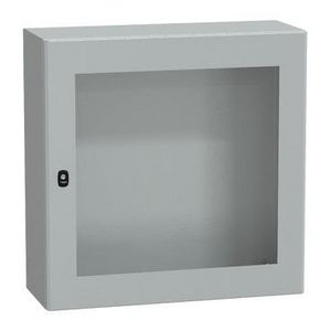 Kast Ruitdeur 800x800x300mm IP66 / IK08 RAL7035 Spacial S3D