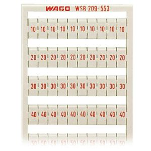 WSB-markeringskaart als kaart bedrukt wit 209-553 VVE=5