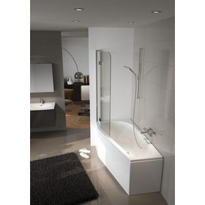 Ligbad Delta asymm. rechts 150x80cm hooglans wit excl. badpoten