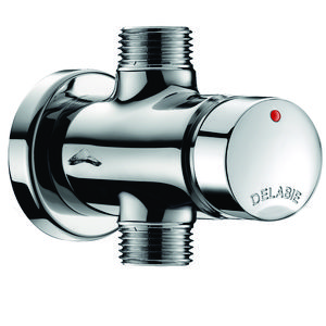 Douche muurkraan M1/2" recht opbouw zelfsluitend 30sec 2