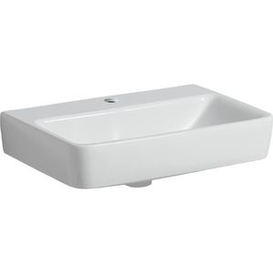 Renova Compact wastafel 55cm met kraangat zonder overloop