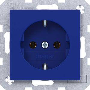 SCHUKO-wandcontactdoos steekklemmen A.x/C.x cobalt mat