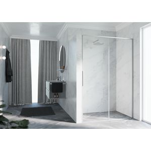 Schuifdeur in nis RIGA 2P rechts 1190-1220x2000mm helder glas profiel matchroom