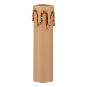 Kaarshuls E14 thermoplast druppels 24x100mm Antiek ivoor