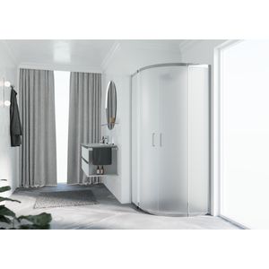 Douchecabine Zeph 2.0 R 100 Verst. 98,5-101,5cm Satin Glas chroom