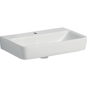 Renova Compact wastafel 60cm met kraangat zonder overloop