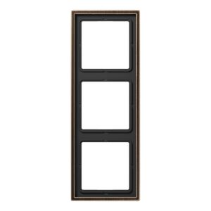 Afdekraam 3-voudig LS messing antiek