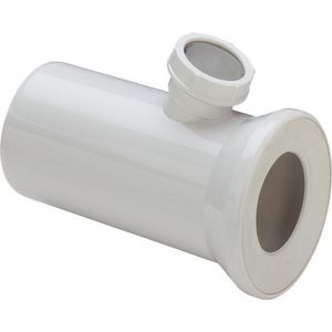 Closet-Aansluitstuk 250x50 kunststof/alpine-wit