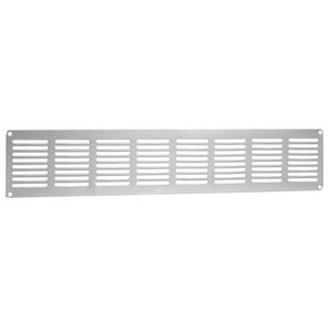 ALU vlak plintrooster 400x80mm F1 aluminium