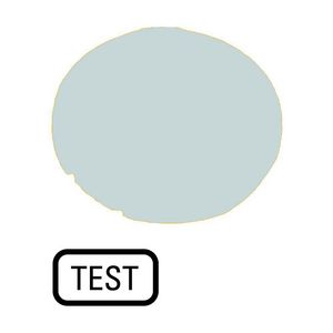 Lenzen vlak wit "test"