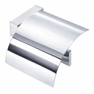 Closetrolhouder chroom met klep MODERN ART