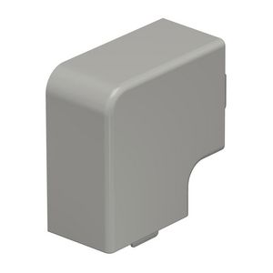 Deksel platte hoek 30x45mm polyvinylchlorid steengrijs VVE=4