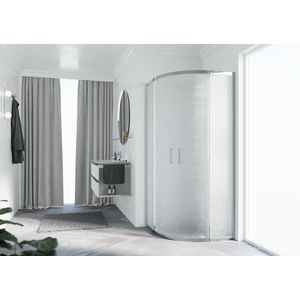 Douchecab. Zeph 2.0 R 100 Verst. 98,5-101,5 Cm Niva Chroom