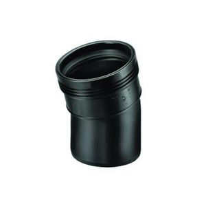 Wafix PP manchet bocht 15° 75mm zwart mof/spie