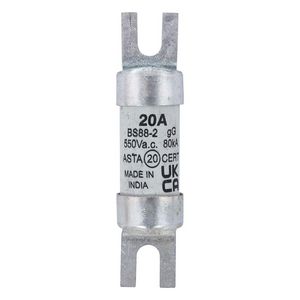 Zekering laagsp. 20A AC 550V BS88/A1 14x55 gL/gG BS VVE=20