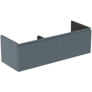 Wastafelmeubel 1200x440x370mm matt ashblue 2 laden Finesse