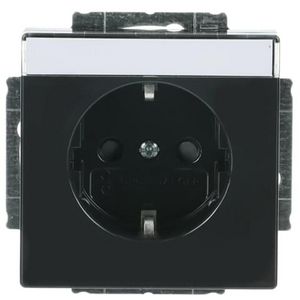 Tekstwandcontactdoos ra kv Centraalplaat inb f-antraciet (20 EUCNB-81)