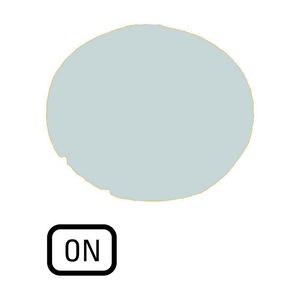Lenzen vlak wit "on"