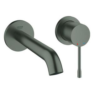 Afbouwdeel 2-gats wandmengkraan 1-hendel essence M-size 183mm Hard graphite geborsteld (prof) excl. inbouwdeel