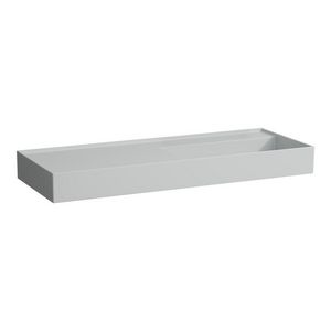 Wastafel afleg links met verborgen afvoer Grijze mat H8133337591121