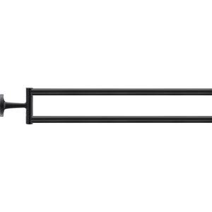 Starck T Handdoekhouder 50x465x80mm Zwart mat