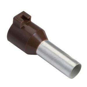 Draadbusjes Enkel 10mm² Type Lang Bruin NF VVE=100