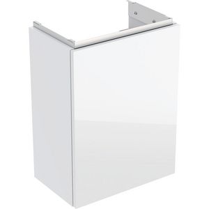 Fonteinonderkast Acanto met één deur B40 Wit glas