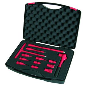 Doppenset in koffer 13-delig 3/8" aandrijving 1000V VDE