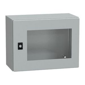 Deur 300x400x200mm IP66 / IK08 Transparant RAL70 Spacial CRN