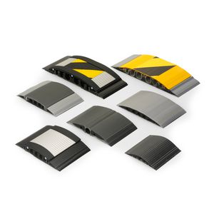 Serpa kabelgoot rubber B15 1,5m geel/zwart deksel