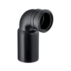 Polyethyleen (PE) bocht v.closetaansluiting  90/90mm tbv GIS en Duofix