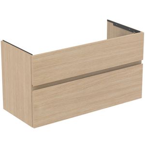 Wastafelmeubel 1000x440x545mm white oak 2 laden Finesse