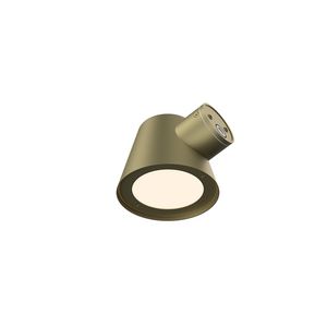 Wandlamp LED 008 3000K + 4000k Geborsteld mat goud