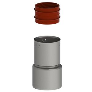 MetalFlex koppelstuk RVS 80-60mm spie-flex