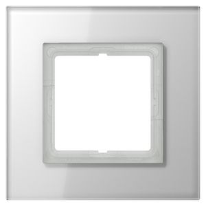 Afdekraam alpin wit glas 1-voudig LS-plus