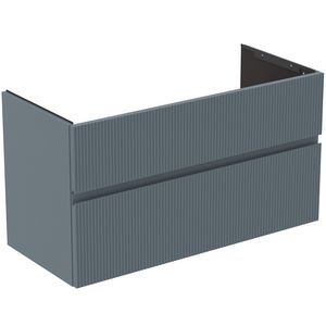 Wastafelmeubel 1000x440x545mm matt ashblue 2 laden Finesse