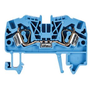 Doorgangsklem WKF 4/35 blauw VVE=100