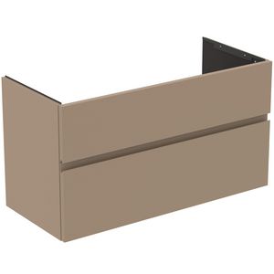 Wastafelmeubel 1000x440x545mm mat greige 2 laden Finesse