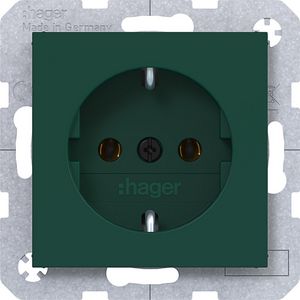 SCHUKO-wandcontactdoos steekklemmen A.x/C.x jade halfglanzend