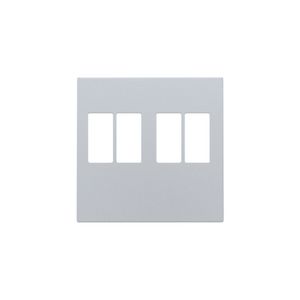 Afwerkingsset 2-voudige luidsprekeraansl. sterling