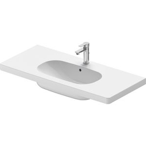 D-CODE #034210 wastafel 1050mm wit met kraangat met overloop
