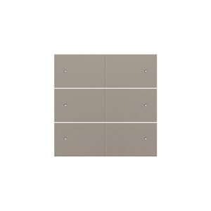 Afwerkingsset 6-voudige pot.vrij knop 24V Led bronze