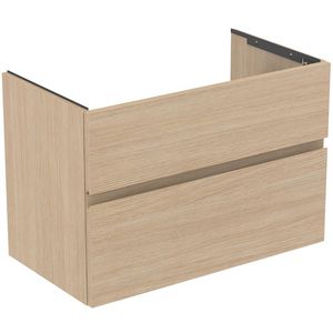 Wastafelmeubel 800x440x545mm white oak 2 laden Finesse